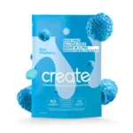 Create Creatine Monohydrate Gummies for Men & Women, Boost Focus, Strength, and Endurance, Anti-Melting Formula, Vegan, Gluten-Free, Non-GMO, 1.5g of Creatine per Gummy (Blue Raspberry, 90 ct)