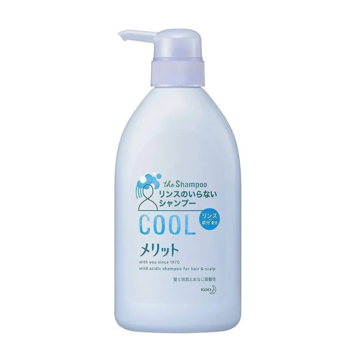 Kao Merit Shampoo Cool Pump Bottle 480ml - Image 1