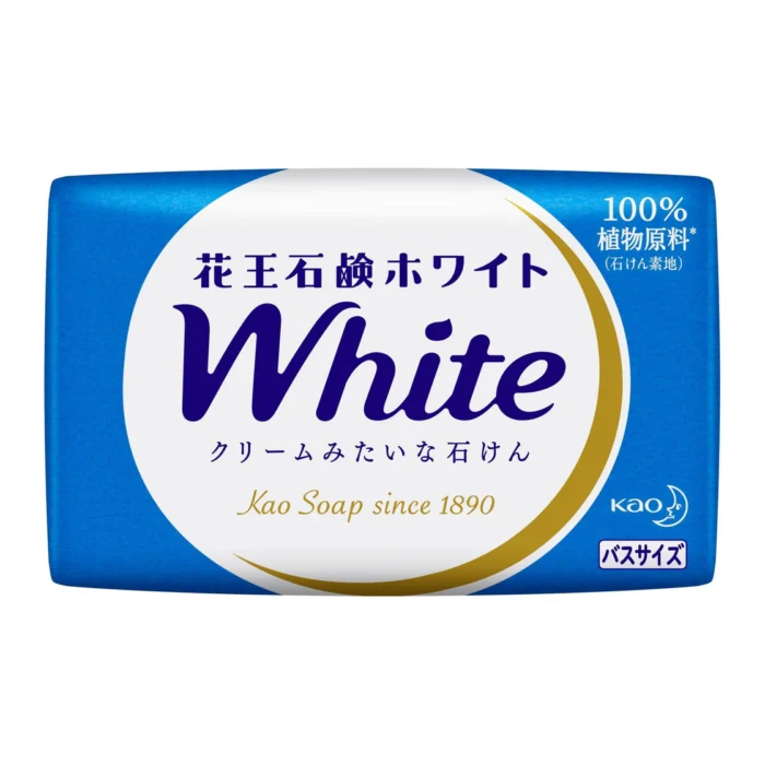 Kao White Soap Body Bar Soap 130g - Image 1